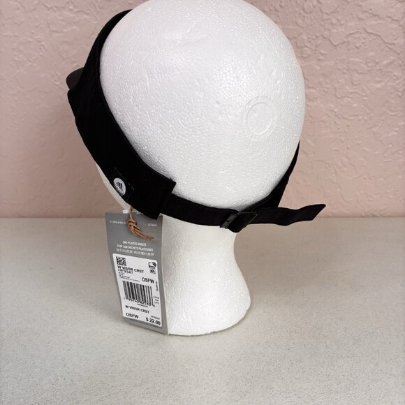 Adidas OSFW Visor NEW Black Tonal Trefoil Logo Adjustable Golf Travel Team - Picture 2 of 8